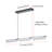 1-Matte black dimmable glass LED pendant light