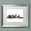 « los angeles ca horizon b&w », impression sur toile encadrée-17773264-40420586-68993922