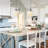 1-Light Iridescent Glass Globe Pendant Light  for Dining Room