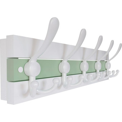 Coastal wall hanger with 5 hooks