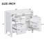 Meuble-lavabo de 36 po sans lavabo supérieur, armoire de rangement moderne avec 2 tiroirs et un tiroir rabattable, structure en bois massif-601162754