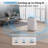 12000 BTU Portable Air Conditioner with Dehumidifier & Fan, 3 Fan Speeds,24H Timer, Remote,Automatic Defrosting