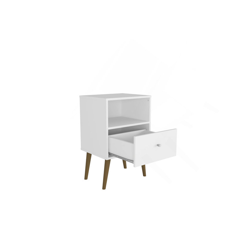 Table de chevet 18 po Liberty (1 tiroir), Blanc