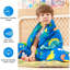 Couverture pour enfant très confortable en molleton et en coton pour dormir, 36 po x 48 po, 3 lb, motif parc de dinosaures-429763617