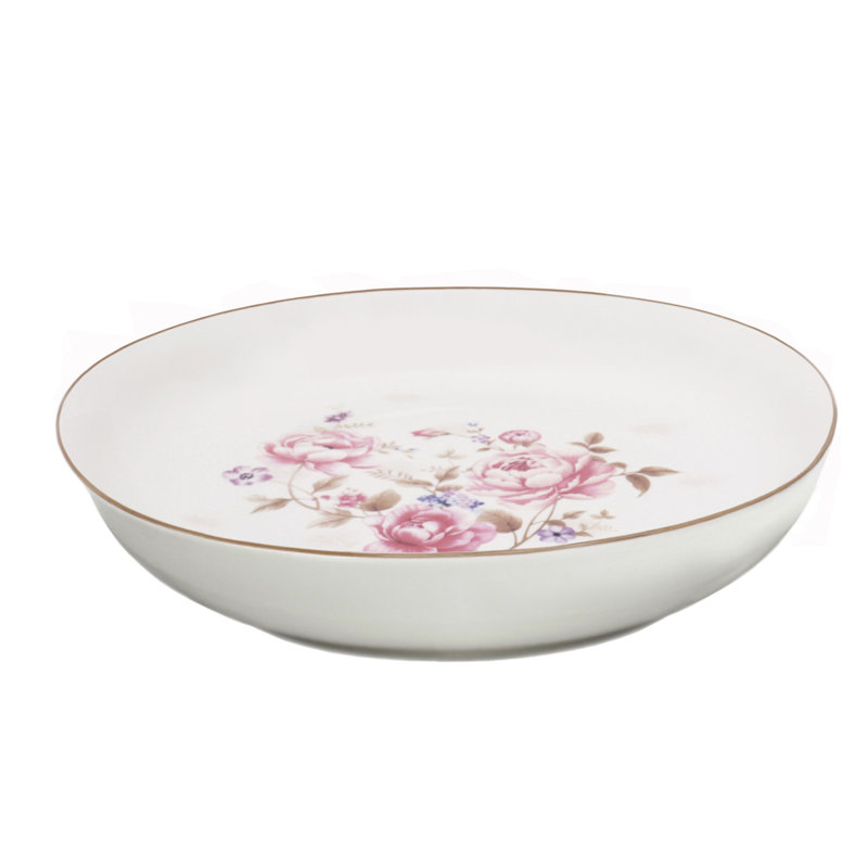 Ensemble de 5 pâtes en porcelaine Lorren Home Trends, 1 bol de service et 4 bols individuels, motif floral