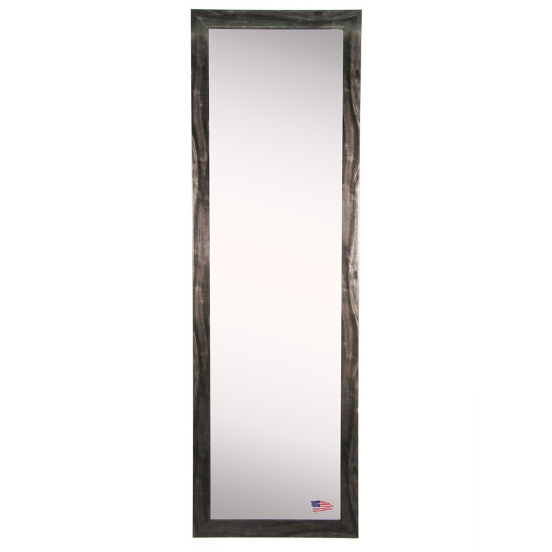 Miroir pleine longueur traditionnel noir fumé, H 58 po x l 19 po