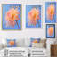 Corail dahlia dans le vent sur toile-496366213-496366214