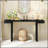 Large 60-Inch Console Table With Geometric Clean Lines, Stylish Entryway Table With Painted Finish And Adjustable Feet, Suitable For Living Room, Entryway, Hallway.-1152366330
