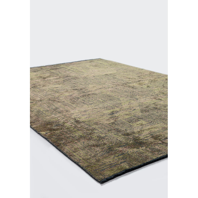 Tapis traditionnel à motif géométrique, Carré 9 pi