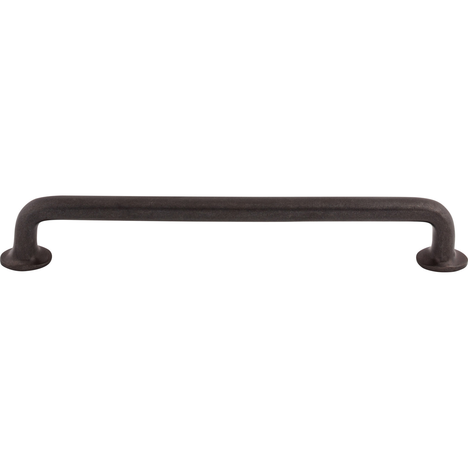 Aspen Rounded Bar Cabinet Pull, 12" Center to Center, Medium Bronze