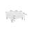 6Pcs Modular Sofa Set 4X One Arm Chairs 1X Armless Chair 1X Ottoman Living Room Furniture Mineral Color Morgan Fabric-265444190