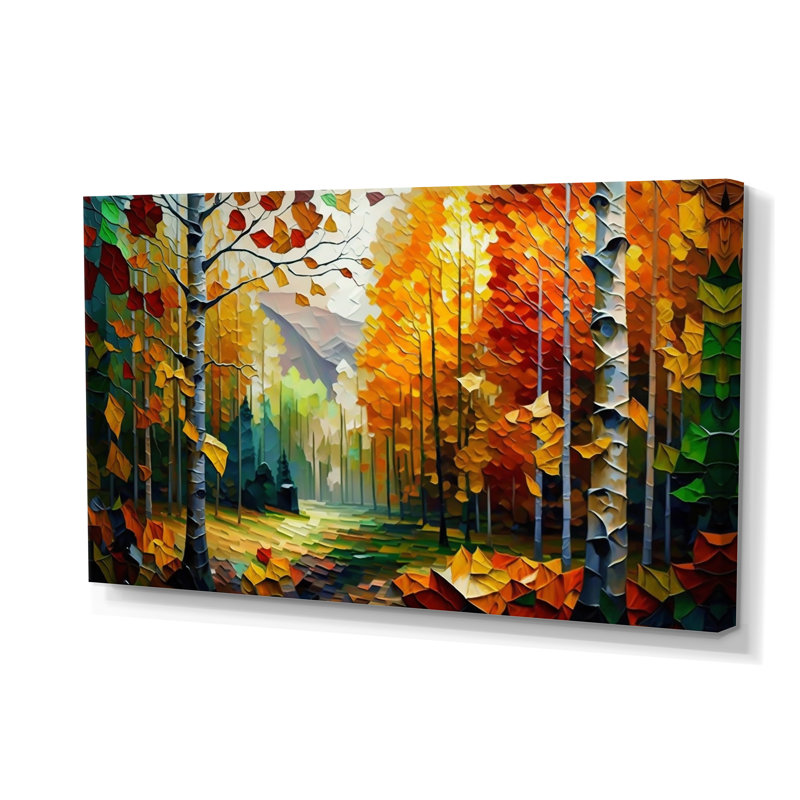 Chemin dans la forêt III - art mural forêt