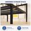 Structure de lit en métal avec tête et pied de lit en fer de style victorien-405468031-405468027