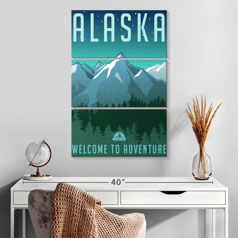Nicci Alaskan Adventure Welcome, H 32 po x l 20 po