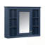 Meuble mural Tiltonsville avec porte miroir et 4 tablettes ouvertes-2105191648