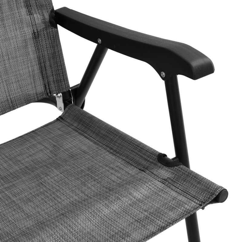 Sling Garden Chair With Cushion Folding Chair Set