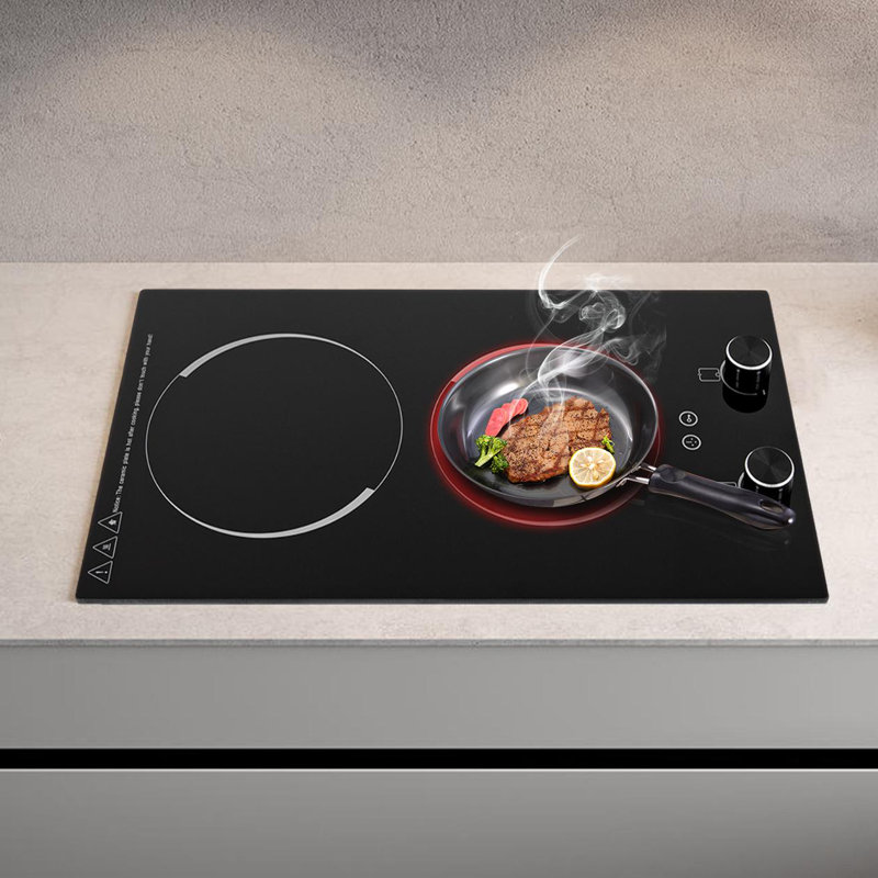 Plaque de cuisson électrique 20 po à infrarouge avec brûleur électrique double