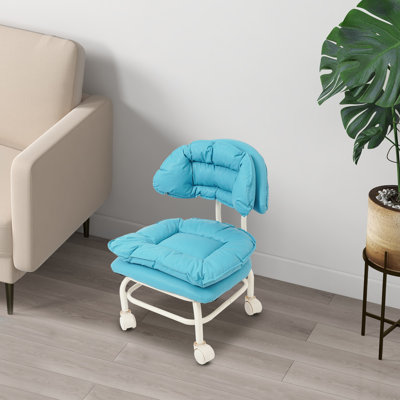 Tabouret à roulettes ergonomique avec dossier