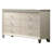 Ivory Crest Contemporary Style 6-drawer 54.5 In. Pearl White Dresser