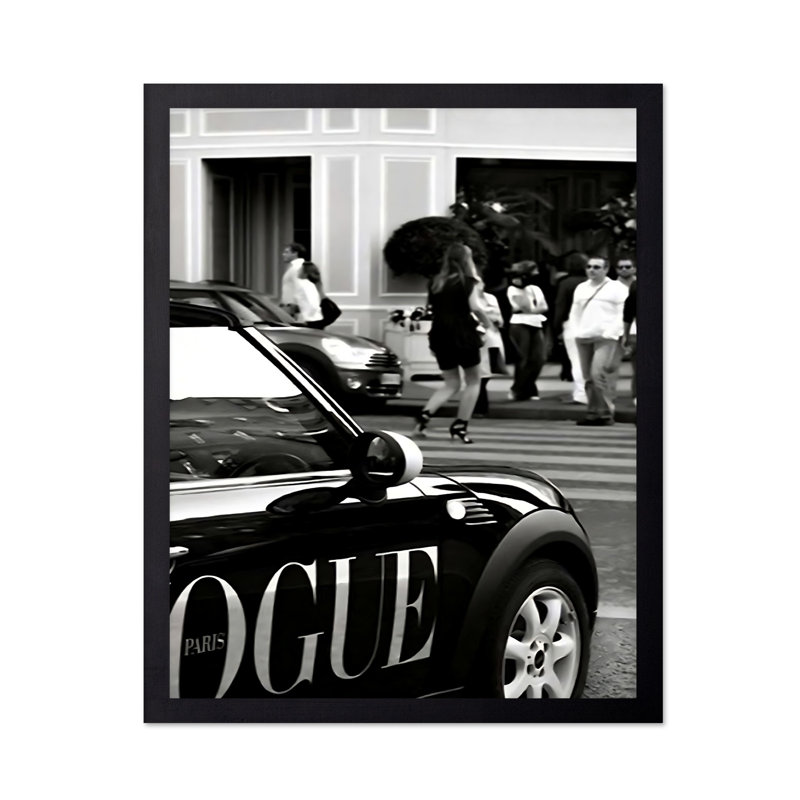 Avenue Montaigne, 11"H x 14"W, Poster, Black Framed