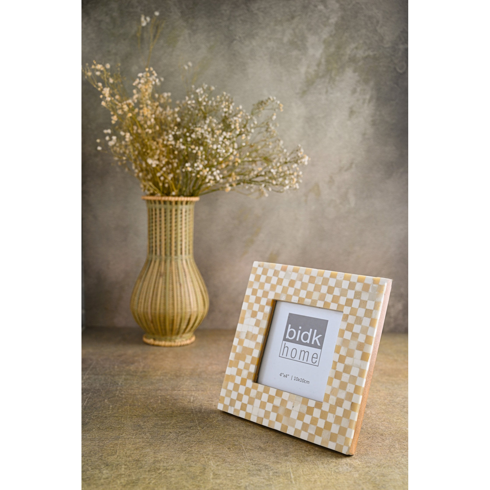 Bone Picture Frame, 4" x 4"