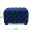 Bouton en velours bleu marine pour un intérieur chic