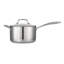 Casserole avec couvercle 4 pintes - Induction en acier inoxydable à trois couches - Bos - Gourmet