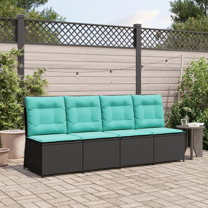 Canapé de patio inclinable Vidaxl