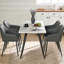Ernst 120/150cm Nordic Metal Base Rectangular Manufactured Wood Dining Table-1167895425-1204167591