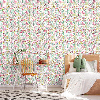 Hoopla Walls Bug Garden Candy Apples 10m Wallpaper