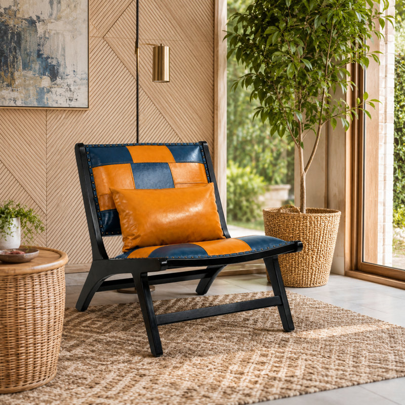  Méridienne d'appoint en cuir Boho