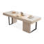 White Rectangular Sintered Stone Writing desk with drawers desk-1034951635