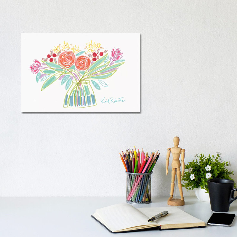 February B by Kait Roberts - Wrapped Canvas Gallery-Wrapped Canvas Giclée, 20.32 cm H x 30.48cm W