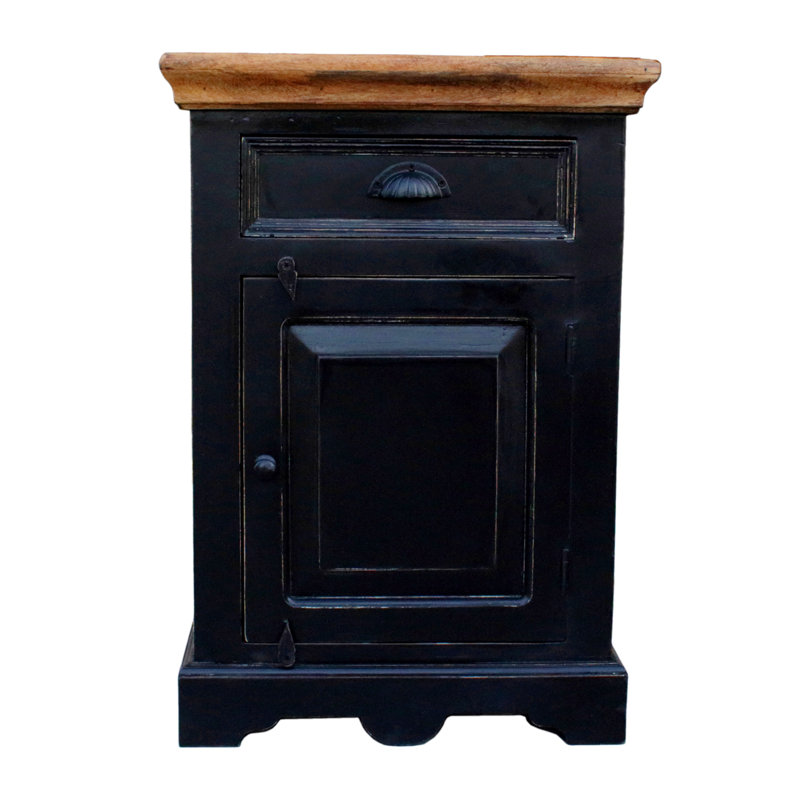 Camillus 50cm W Solid Wood Bedside Table