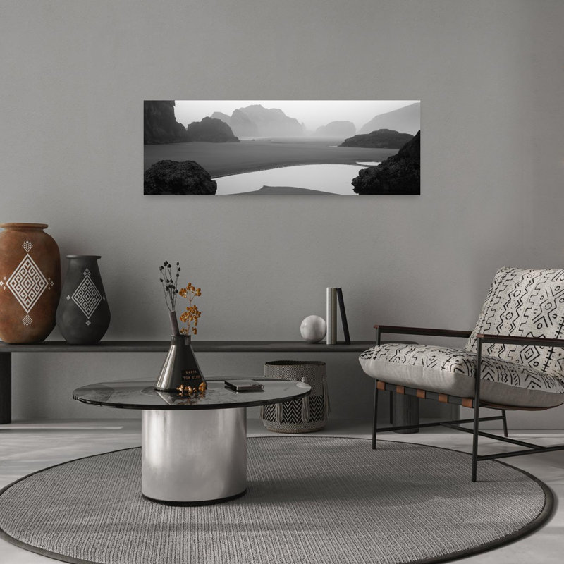 Panoramic View Of The Ocean Pacific Ocean Bandon State Natural Area Bandon Oregon USA by Pete Saloutos - Wrapped Canvas Panoramic Print