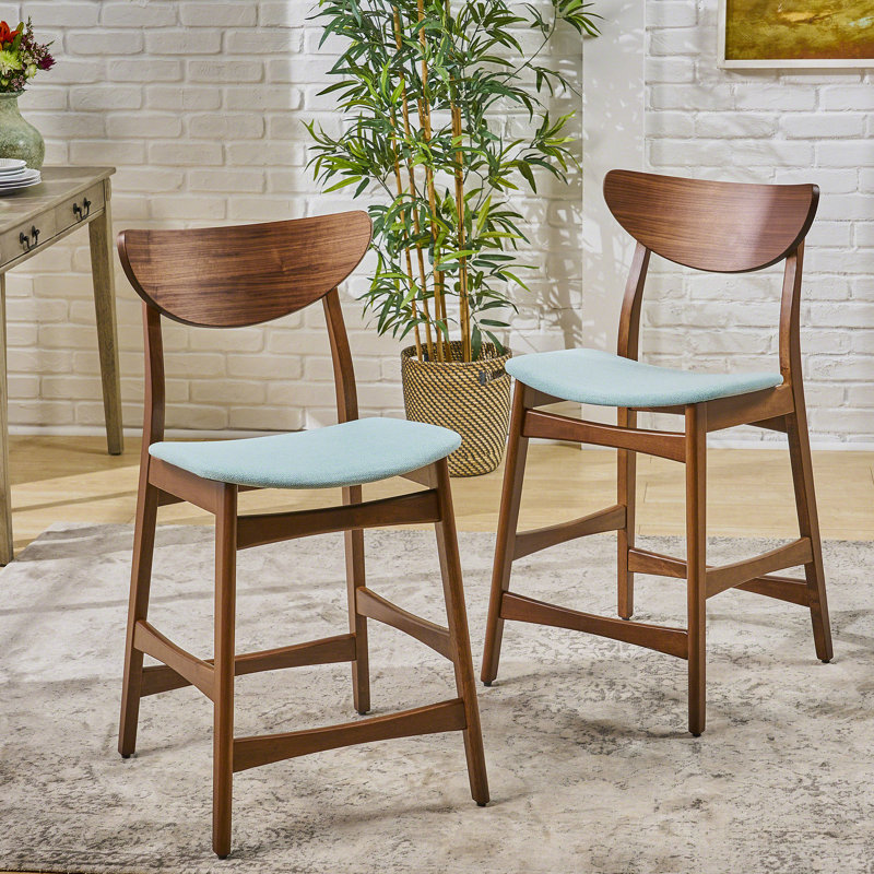 Chaise à hauteur de comptoir, Brun, Comme neuf