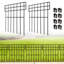 43cm H x 33cm W Metal Animal Barrier Fence, 10 Pack Decorative Garden Border, No Digging Patio Fence, 3.3m Total Length