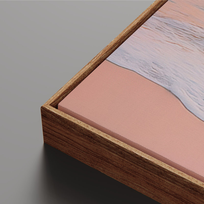 Art mural encadré sur toile, rétro muraux abstraits pour chambre à coucher, H 36 po x l 24 po, Naturel
