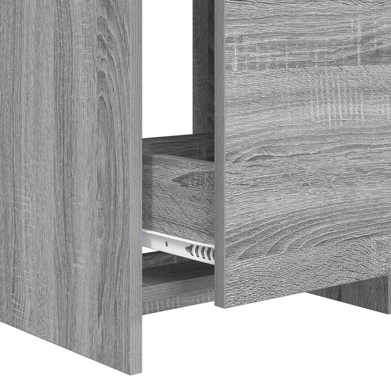 Vanity & Mirror Set, Grey Sonoma