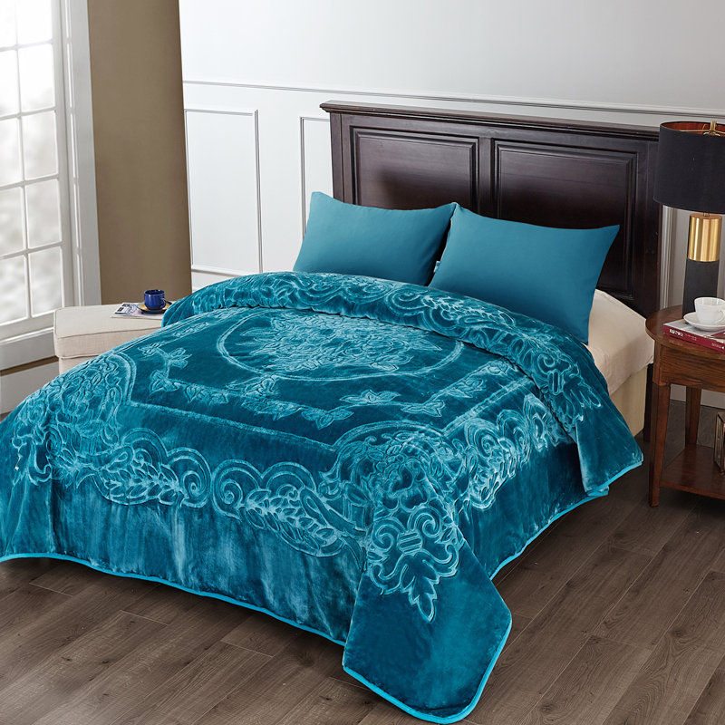 Ketterman Plain Weave / Muslin Blanket, Teal