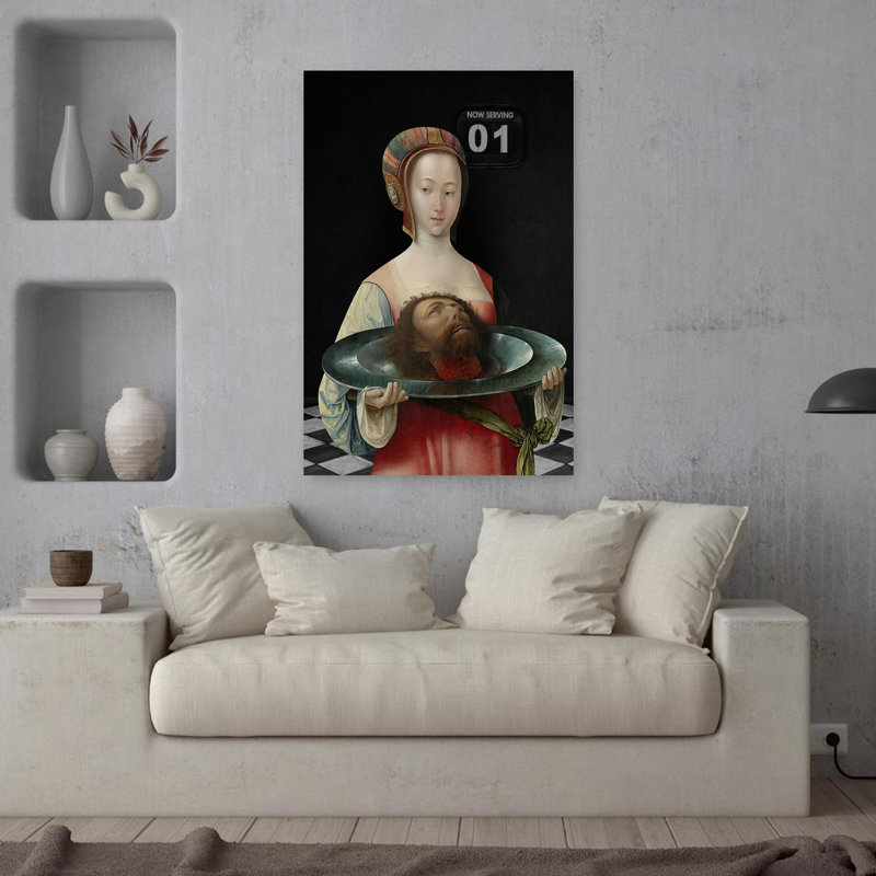 «Now Serving Classic Contemporary», art mural, H 36 po x l 24 po