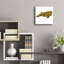  «North Carolina 2» par Art Licensing Studio, art mural en verre acrylique, 12 po x 12 po
