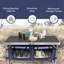Table de camping pliante avec compartiment de rangement