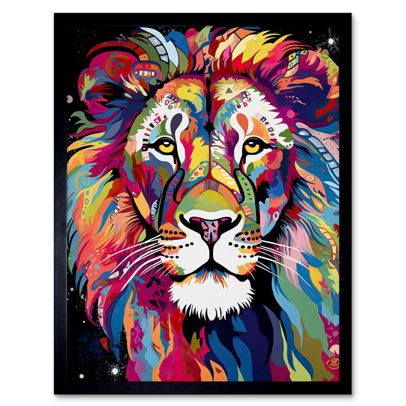 Alexiss Magnificent Lion Head - Single Picture Frame Print