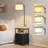 Modern Nightstand Lamp With Drawers, USB Ports, And AC Outlet, Versatile Bedside Table-897339040