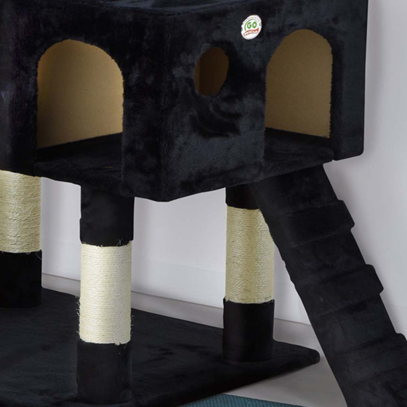 72'' H Cat Tree, Black