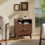 Ensemble de 2 tables de chevet avec table de recharge Rhyth Walnut-1948261097-1946496651