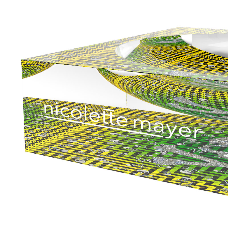 CrossBones Houndstooth Acrylic Candy Catchall Dish, Green Yellow