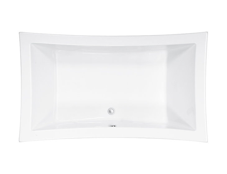 Andrea® 26 54" Air Bathtub - Matte, Drop In