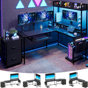 ManciasL-Shaped Computer Desk